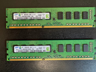 8GB Samsung M391B5273DH0-YK0 (2x4GB) 2Rx8 PC3L-12800E REG ECC DDR3-1600 MHz RAM