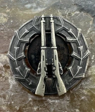 WW2 Finland Republic Finnish Army Officer Silver Rifle Marksman Shooting Badge