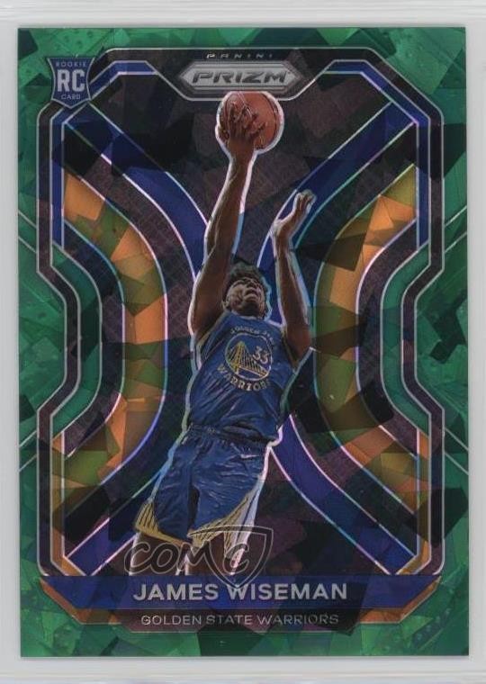 2020-21 Panini Prizm Green Ice Prizm James Wiseman #268 Rookie RC 15wb