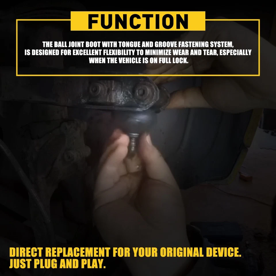 14x Botas de rótula Cubierta antipolvo Varillas de amarre Extremos Enlajes Kits de repuesto de goma Foto 4 de 4