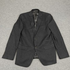 John Varvatos U.S.A. Blazer Mens 42R Gray Cotton Check Sport Coat Jacket Classic