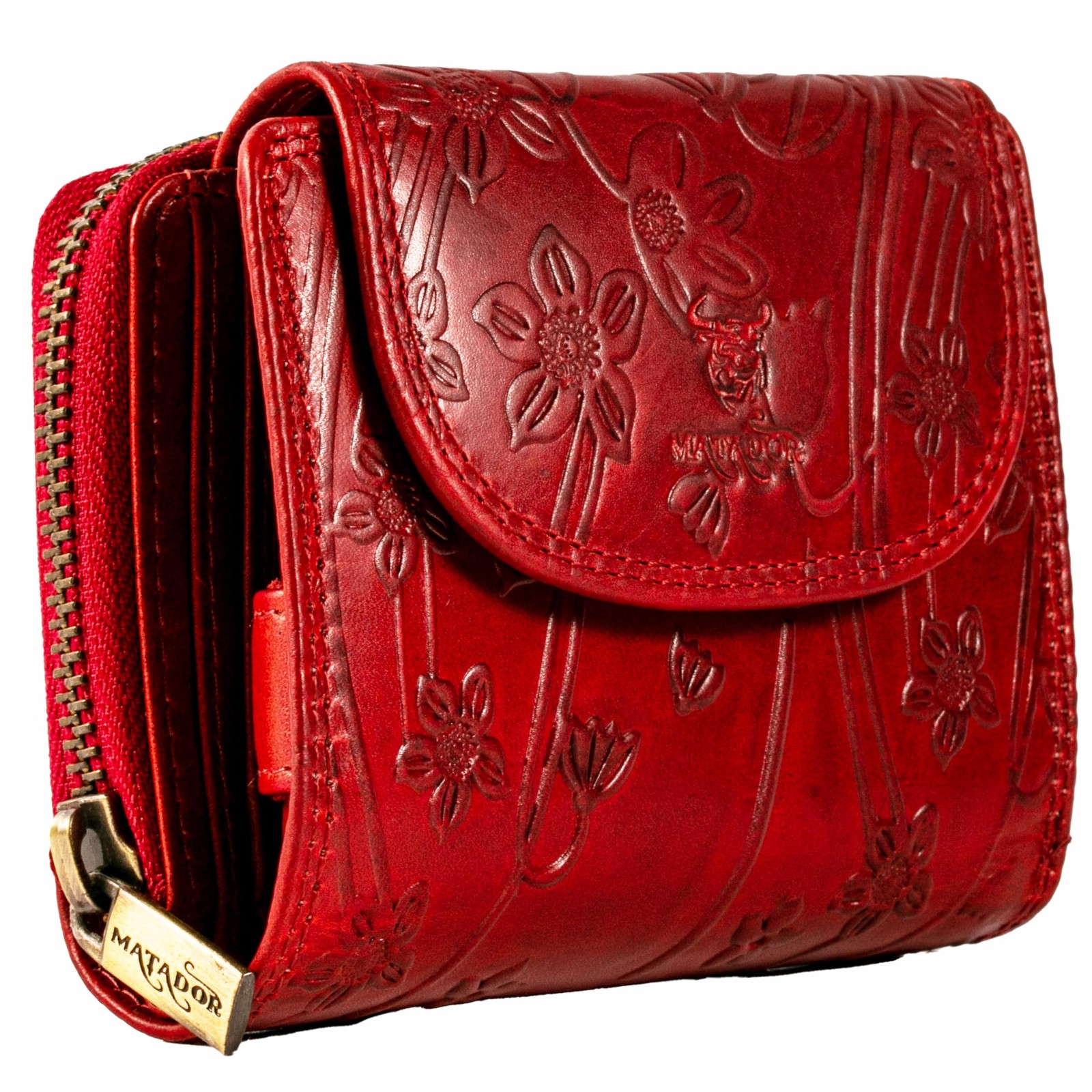 MATADOR SARAGOSSA RFID Blocker Portafoglio da donna in pelle grande | (j9s)