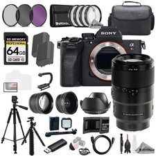 Sony a7R V FE 90mm f/2.8 Macro G OSS Lens 64GB Ext Bat 9 PC Filter-MEGA Kit