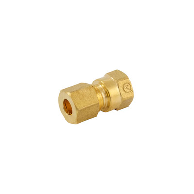 ProLine Series Brass 1/4-in Female x 1/4-in Compression Adapter Fitting