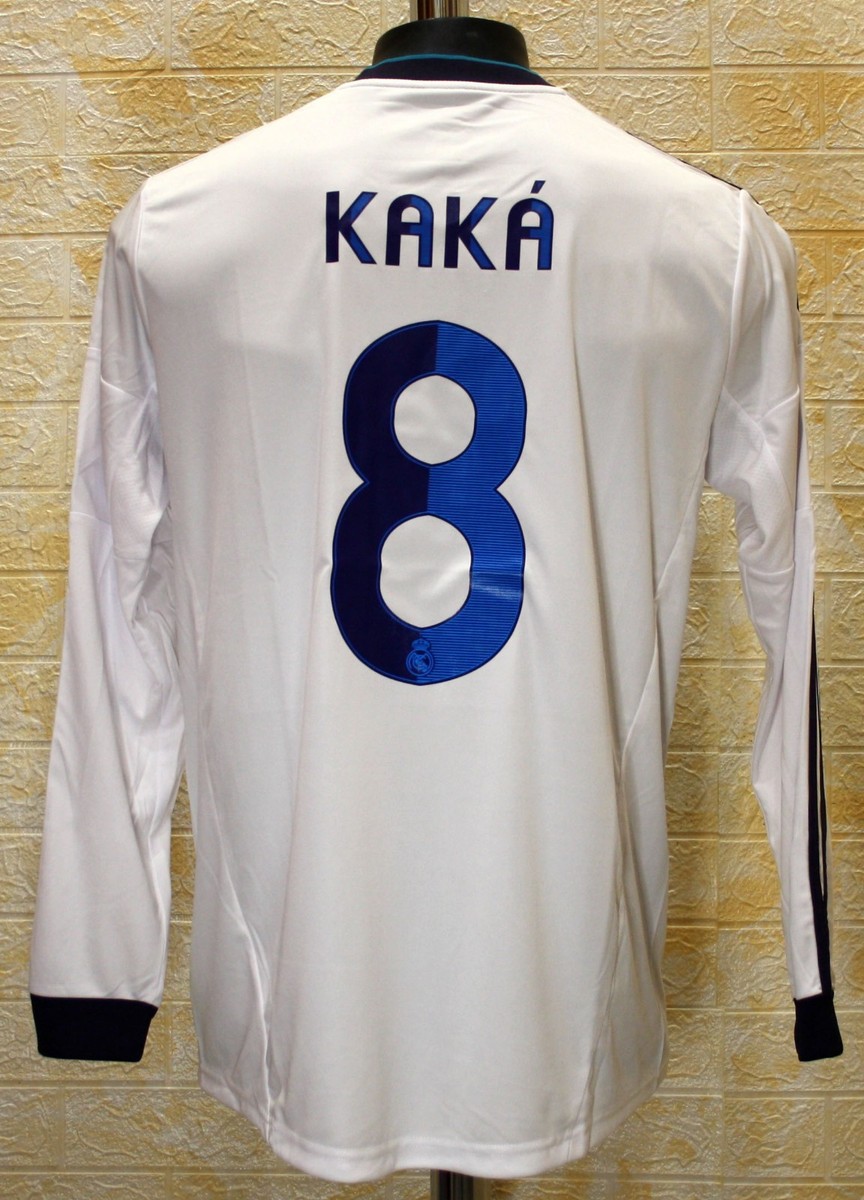 Real Madrid 2012-2013 home long sleeve jersey shirt Kaká #8 | eBay
