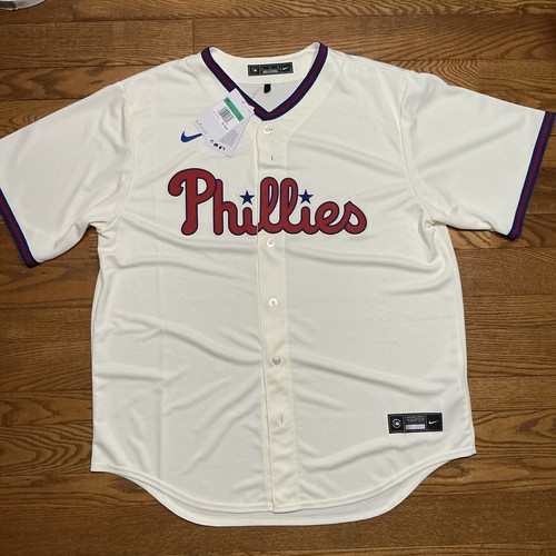 Nike Philadelphia Phillies MLB Baseball Jersey White/Red/Blue Size XL