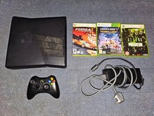XBOX 360 S Slim 320GB Console In Black + 1 Official Controller + 3 Games Bundle