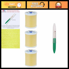 Dual Duty XP Sewing Thread 250 Yards - General Purpose Poly Thread 3-Pack Yell