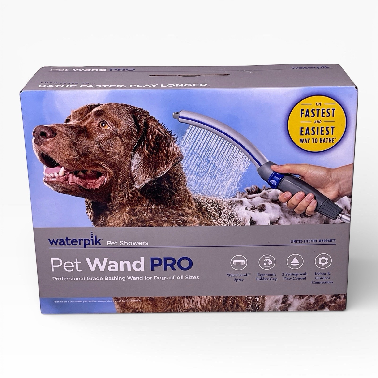 New in Box Waterpik Pet Wand Pro Dog Shower Attachment