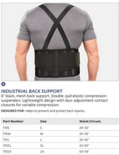 Bell-Horn Industrial Back Support Large