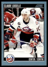 1992-93 Score Claude Loiselle New York Islanders #328