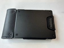 Mens Wallet Slim Metal Card Holder Cash Strap Minimalist Pull Tab RFID Blocking