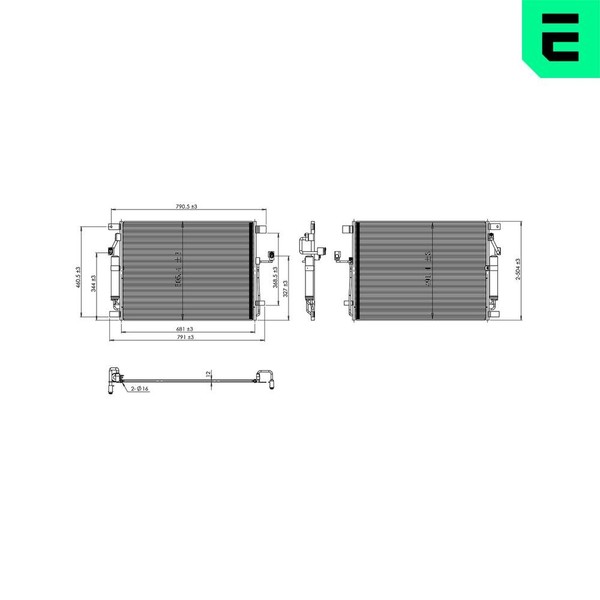 Kondensator Klimaanlage Mit Trockner FüR Nissan NP300 Navara Pick-Up 2.5 Dci-image