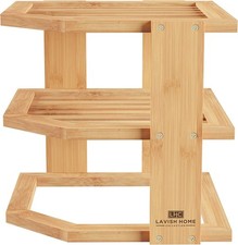 3-Tier Corner Shelf for Kitchen or Bathroom, Compact Corner Shelf Organizer f...