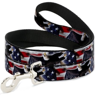 Dog Leash 6-FEET Flying Eagle/American Flag (US IMPORT)