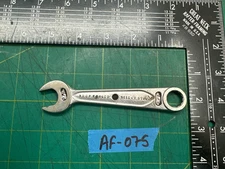 Vintage 5'' Long Drop Forged Select Steel Open End Wrench 9/16"x1/2 USA Tool