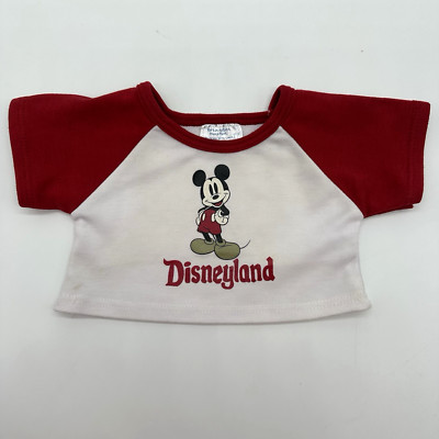 Build a Bear Rare Disney Disneyland California Mickey Mouse Shirt Red Top - READ