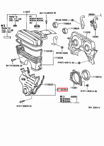 Genuine Supra JZA80 2JZ GTE Lower Timing Belt Cover - Picture 8 of 20