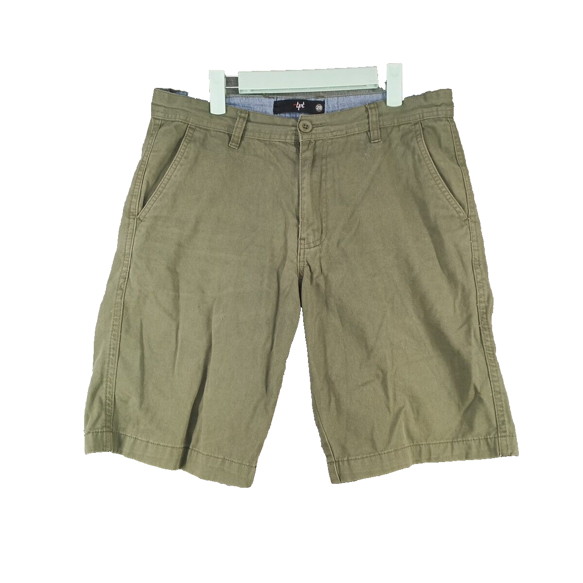 【美品】POSTELEGANT FINE COTTON TWILL SHORTS TPT Chino Shorts Size 28 SMALL Men Casual Walking Solid