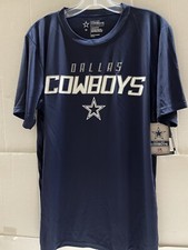 Dallas Cowboys NFL Unstoppable Navy  Shirt White Letters Men's S/S Medium