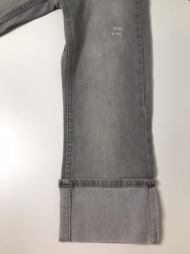Foxy Capri 3/4 Jeans Womens W28 L23 Grey Wash Distressed Low Rise Y2K - Picture 21 of 21
