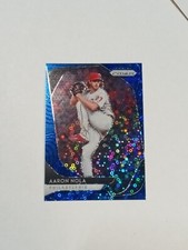 Aaron Nola 2020 Prizm Blue Donut Circles SP 28/199 #55