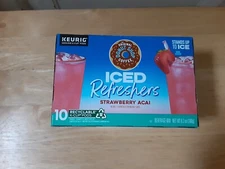Strawberry Acai Iced Refreshers  by Donut Shop  10 K-Cups  EXP. 1-10-26 *REDUCED