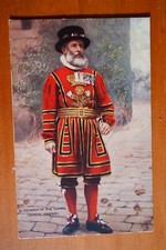 Yeoman of the Guard (State dress) Tower of London England UK postcard Tuck's