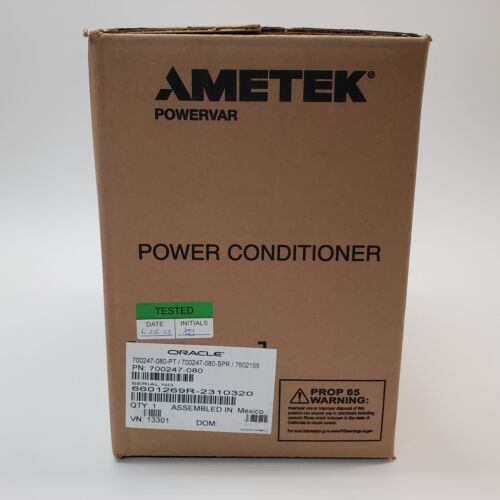 NEW Oracle AMETEK POWERVAR Power Conditioner 700247-080-PT - Picture 2 of 4