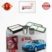 Wartungsset 4 Filter Und ÖL Mazda 3 II BL 2.2 MZR CD 110KW 150PS Ab 2009