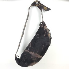 Vintage Claudio Orciani Rawhide Leather Handbag Purse Western Wear Made In Italy