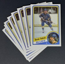 1984-85 Topps #131 Bernie Federko Lot of 8 Cards St. Louis Blues NM or Better