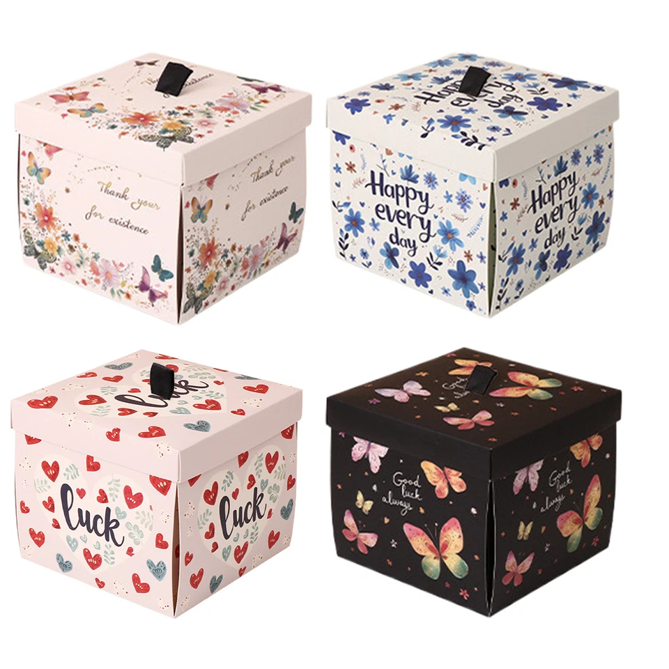Flying Butterfly Box Exploding Butterfly Birthday Box Surprise Party Present Box - Image 2 of 4