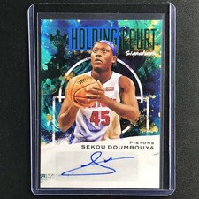 2020-21 Court Kings SEKOU DOUMBOUYA Holding Court Signatures Auto Jade #SDO