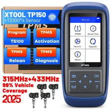 XTOOL TP150 TPMS Programming Tire Sensor Relearn/Reset/Activate Tool TS100*Pro4