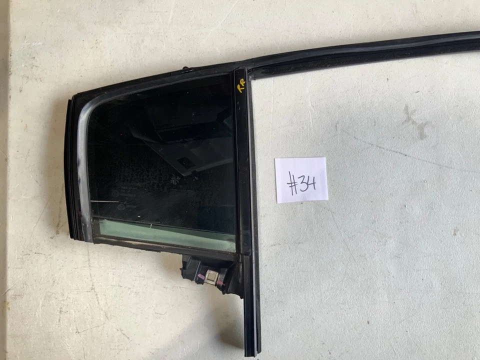 2018 DODGE CHARGER REAR RIGHT PASSENGER DOOR QUARTER GLASS WINDOW OEM Foto 2 de 4