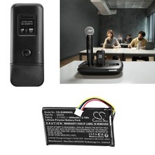BATTERIE 1000mAh 95A47652 SB906 For Shure MXW1X MXW6X Transmitter, Boundary Mic