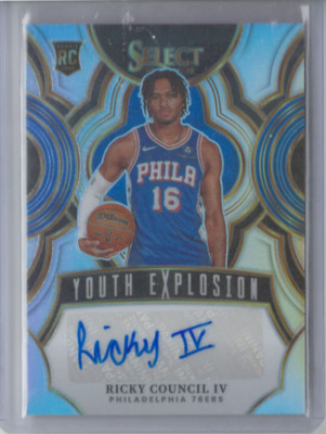 2023-24 Select Ricky Council IV RC Youth Explosion Silver Auto #YE-RCV