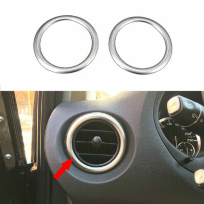 For Mercedes-Benz Metris Vito 14-23 Matte Instrument Panel Air Outlet Decor Ring