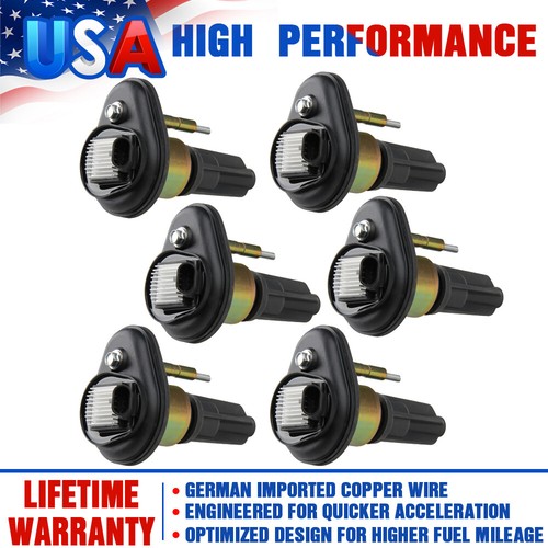 6 Ignition Coils For CHEVROLET TRAILBLAZER EXT GMC 20022005 L6 4.2L
