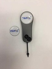 Pitchfix Fusion Single Prong Divot Tool Gunmetal/Black, with extra marker