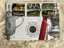 2022 FA Cup £2 Coin Pound BU FDC Stamp Cover PNC Royal Mint Folder sealed 