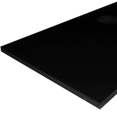 Taco 12'' x 27'' x 1/2'' Polyboard Black P10-5012BLK27-1