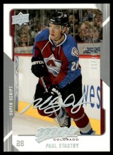 2008-09 Upper Deck MVP Super Script Paul Stastny 21/25 Colorado Avalanche #71