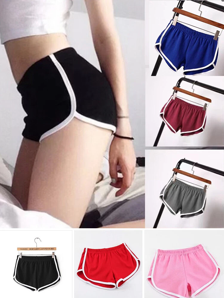 Womens Yoga Shorts Running Gym Pants Sports Workout Beach Short High Waist