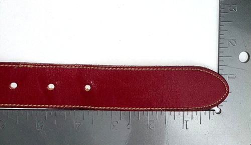 Cinturón de cuero rojo para mujer The Ritz Accessories Collection talla grande/30 a 32 - Imagen 9 de 9