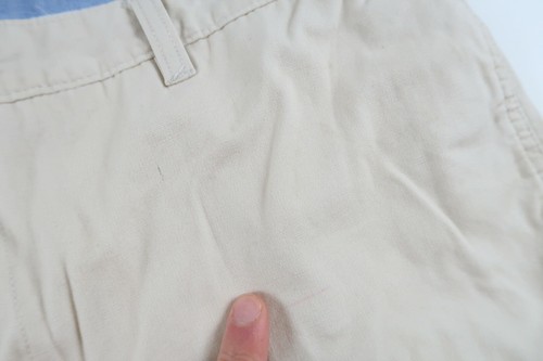 Chaps Mens Solid Beige Casual Cargo Khaki Chino Shorts Size 42 - Picture 2 of 5