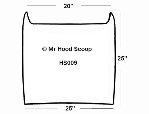 2001-2013 Hood Scoop for Chevrolet Avalanche By MRHoodScoop UNPAINTED HS009 - Picture 4 of 7