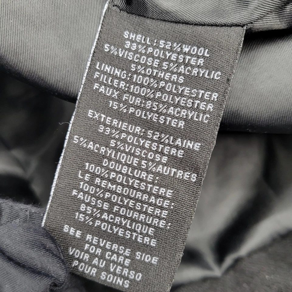 Steve Madden 夹克男式中号外套羊毛轰炸机货物飞行军用驾驶 — 第 4/4 张图片