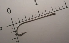 100 MUSTAD & SON #4 FLY TYING HOOKS CARLISLE RINGED NICKELPLATED NORWAY 3194 N